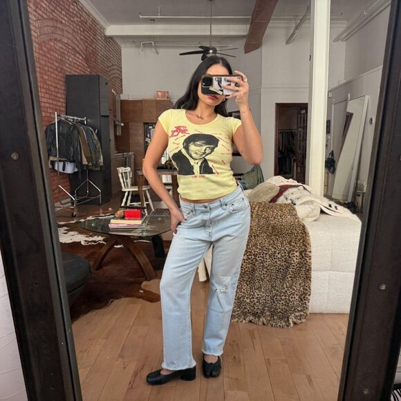 Levi’s 501 Light Wash Straight Leg Jeans High Rise Cropped Raw Hem - Picture 6 of 8